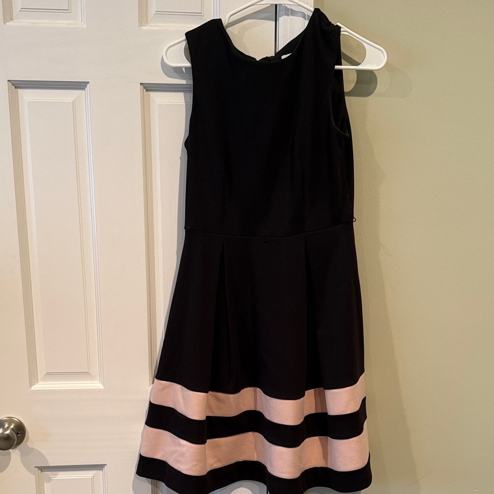 Calvin Klein Black and Pink Formal Dress